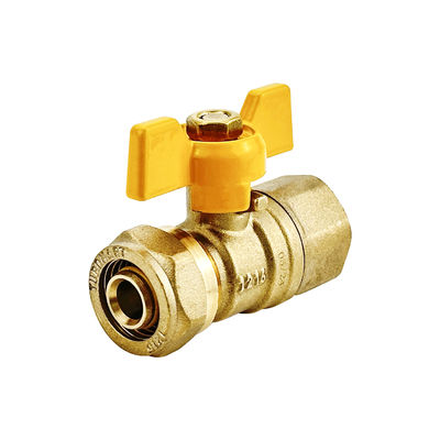 1/2' DN 20 ボールガスバルブ ブラスボールバルブ 16mm PE-AL-PE PEX AL PEXガスパイプ ボールバルブ