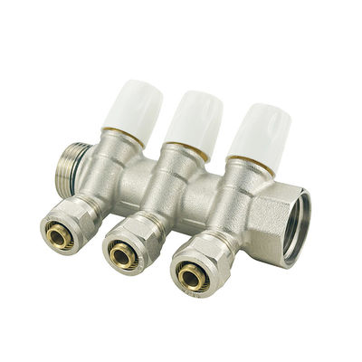 OEM 2-6way Pex マニフォールド ブラスフィッティング カスタマイズされた色 仕上げ カスタマイズされた色 カスタマイズされたサイズ