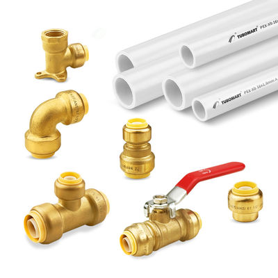 北米 プッシュ・フィッティング プッシュ・フィッティング パイプ・フィッティング 肘パイプ フィッティング PEX COPPER 鉛なし