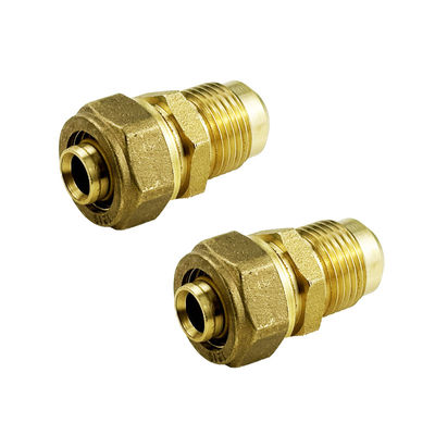 ISO17484-1/AS4176.8 認定 Pex Al Pex パイプのペックス圧縮フィッティング 18*1/2