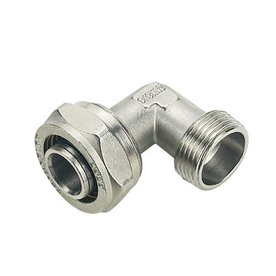 OEM PEX AL PEX 多層ガスパイプフィッティング 黄等銅圧縮肘 オールサイズ 溶接頭モデル
