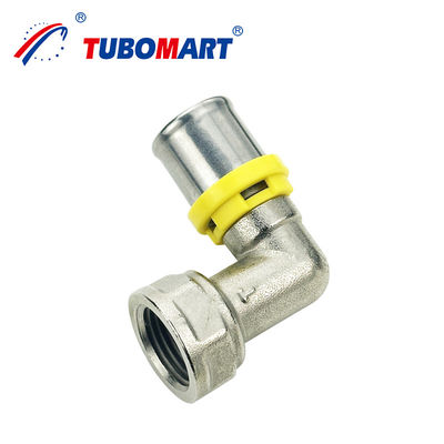 Tubomart 管道システム PEX Al PEX プレス TH タイプ フィッティング 天然の銅色 HPB58-3A ガスのための体材料