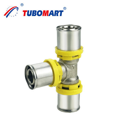 Pex Al Pex TH TYPE プレスフィッティング DN15 DN25 圧力 天然銅色 調整可能 ガスシステムへの安装 簡単
