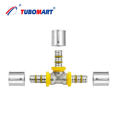 パーソナライズされたサポート Pex Al Pex銅 プレスパイプ CW614N プレス接続タイプ GAS 水道システムアプリケーション