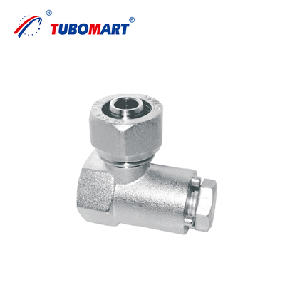 Tubomart ガス/水システム用カスタマイズ Pex Al Pex 圧縮継手 OEM 真鍮色またはニッケルめっき