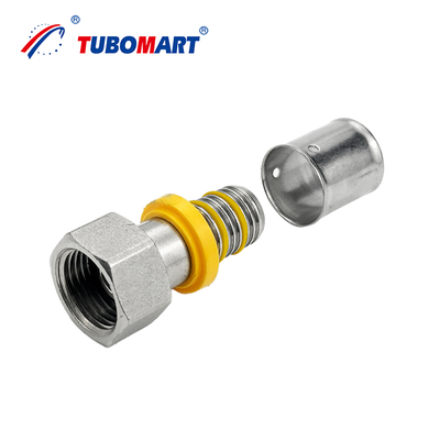 PEX AL PEX対応パイプ 真鍮プレス継手 鉛フリー 低メンテナンス ガス管システム用 16-32mm