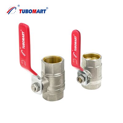 TUBOMART OEM Manual Brass Ball Valve with Female Thread 1/2''-2'' ISO9001 Certified for Water & Gas Supply