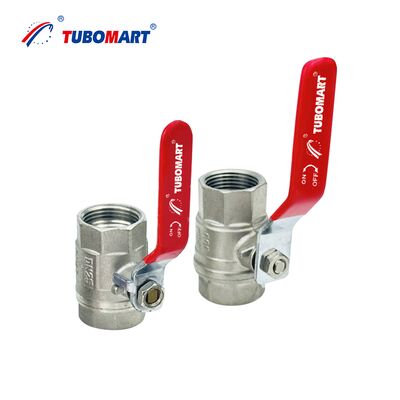 TUBOMART OEM バターフライハンドル付き青銅ボールバルブ 1/2''-1' 水道用青銅ボールバルブ