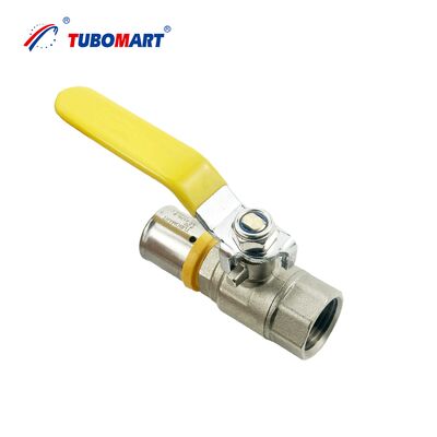 OEM圧力ガスホースボールバルブ、ロングハンドル付き、サイズS16X10、PAP多層ガスパイプラインに適合